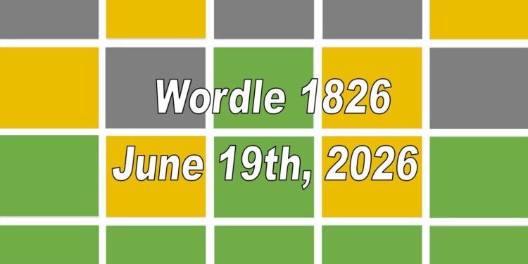 Daily Wordle 185 - 19th June 2026