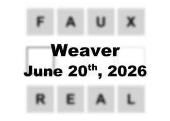 ‘Wordle’ Answer Today 1827 June 20th 2026 – Hints and Solution (6/20/26)