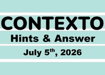 ‘Wordle’ Answer Today 1842 July 5th 2026 – Hints and Solution (7/5/26)