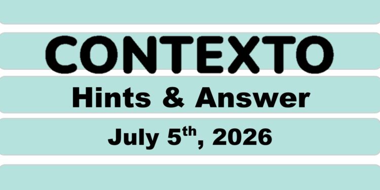 Daily Contexto 1386 - July 5th 2026