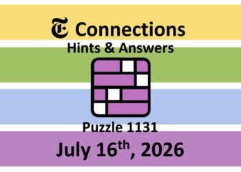 ‘Wordle’ Answer Today 1853 July 16th 2026 – Hints and Solution (7/16/26)