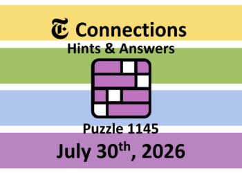 ‘Wordle’ Answer Today 1867 July 30th 2026 – Hints and Solution (7/30/26)