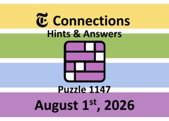 ‘Wordle’ Answer Today 1869 August 1st 2026 – Hints and Solution (8/1/26)