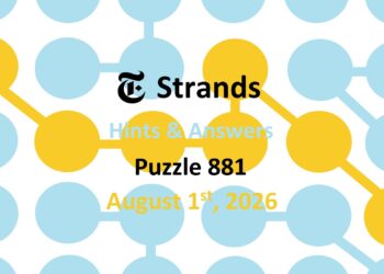 ‘Wordle’ Answer Today 1869 August 1st 2026 – Hints and Solution (8/1/26)
