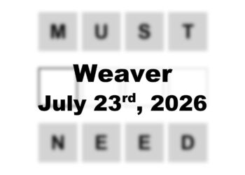 ‘Wordle’ Answer Today 1860 July 23rd 2026 – Hints and Solution (7/23/26)