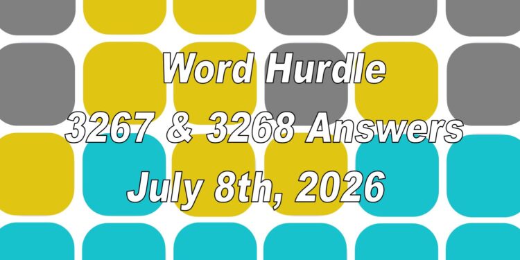 Word Hurdle #3267 & #3268 - 8th July 2026