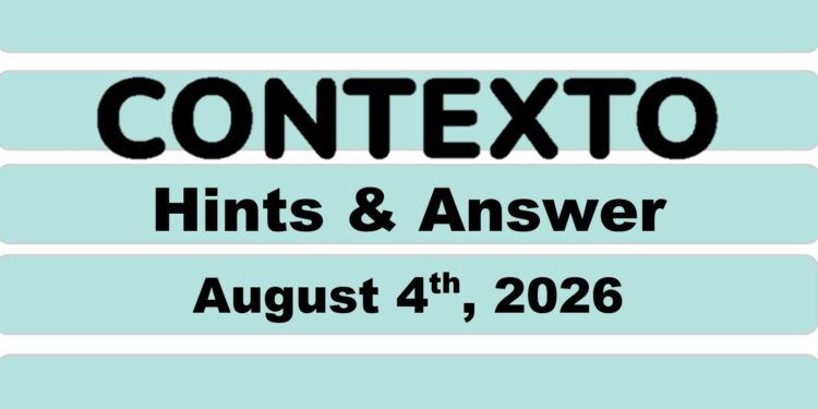 Daily Contexto 1416 - August 4th 2026