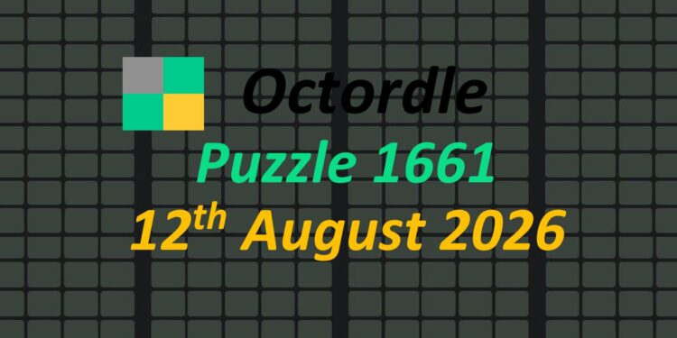 Daily Octordle 12th August 2026 Answers Today 1661