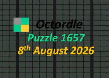 ‘Wordle’ Answer Today 1876 August 8th 2026 – Hints and Solution (8/8/26)