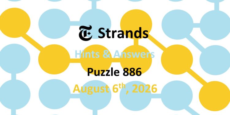 Daily Strands 886 Answers Today - 6th August 2026