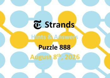 ‘Wordle’ Answer Today 1876 August 8th 2026 – Hints and Solution (8/8/26)