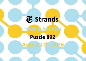 ‘Wordle’ Answer Today 1880 August 12th 2026 – Hints and Solution (8/12/26)