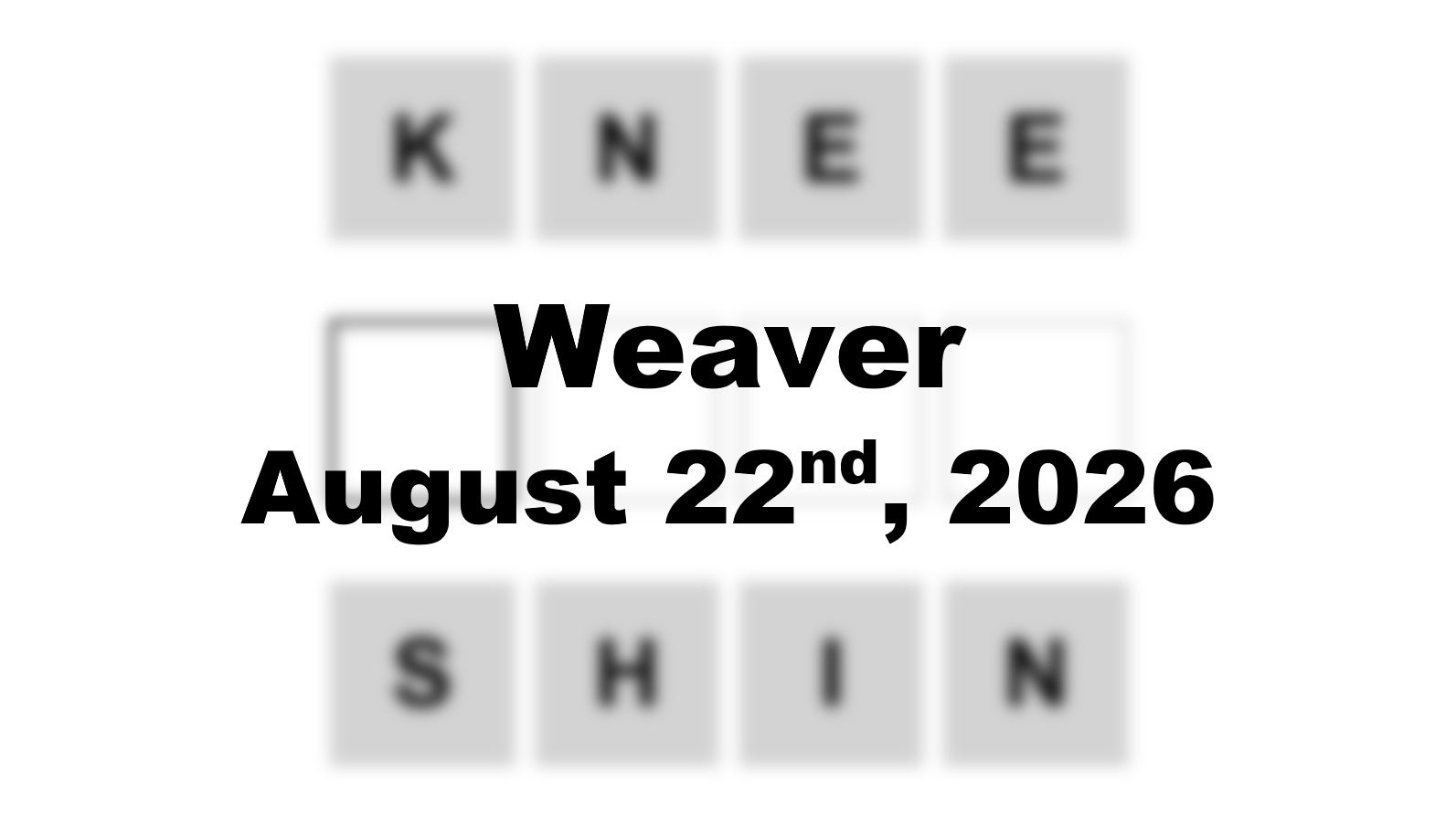 ‘Wordle’ Answer Today 1890 August 22nd 2026 – Hints and Solution (8/22/26)