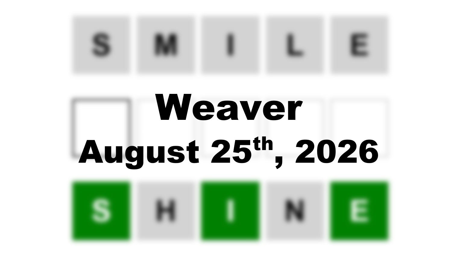 ‘Wordle’ Answer Today 1893 August 25th 2026 – Hints and Solution (8/25/26)