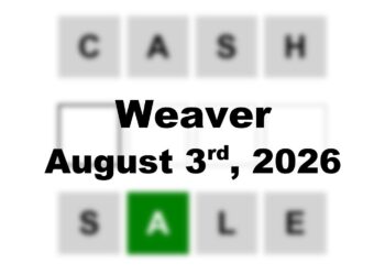 ‘Weaver’ Answer Today Cash to Sale: August 3rd 2026 Hints and Solution