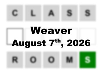 ‘Wordle’ Answer Today 1875 August 7th 2026 – Hints and Solution (8/7/26)