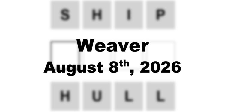 Weaver Answer - 8th August 2026