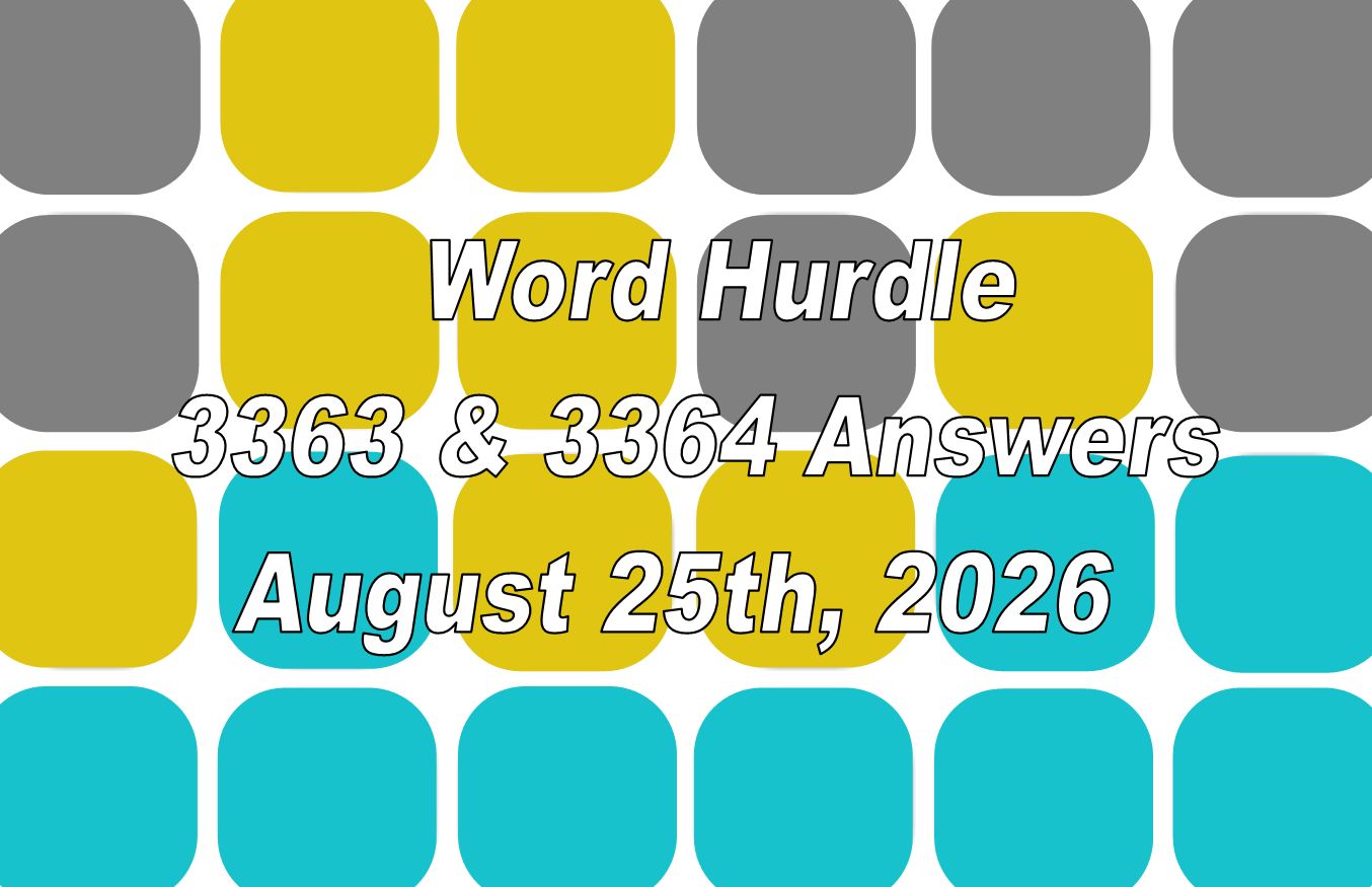 ‘Wordle’ Answer Today 1893 August 25th 2026 – Hints and Solution (8/25/26)