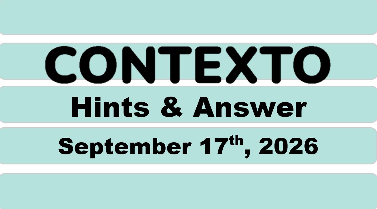 ‘Wordle’ Answer Today 1916 September 17th 2026 – Hints and Solution (9/17/26)